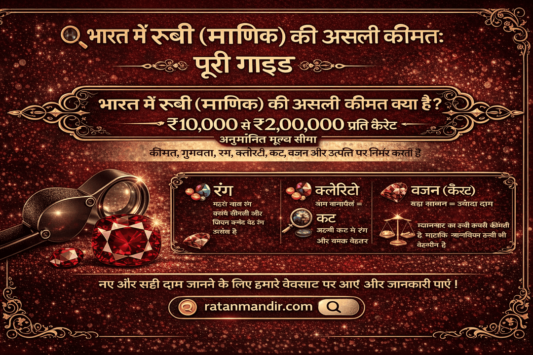 Manik (Ruby) Ki Asli Kimat Kya Hai India Mein Complete Guide