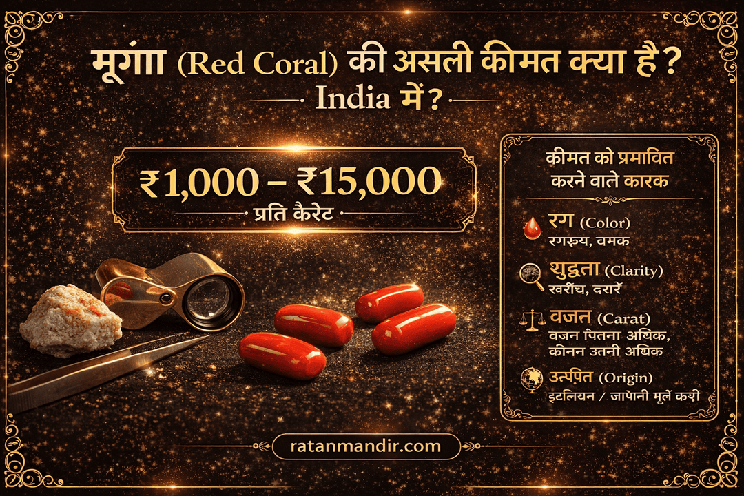 मूंगा (Red Coral) की असली कीमत क्या है India में? Complete Guide