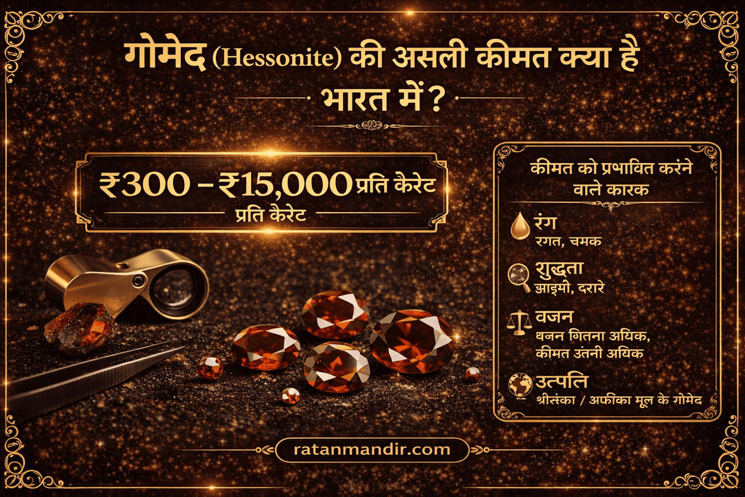 गोमेद (Hessonite) की असली कीमत क्या है India में? — Complete Guide