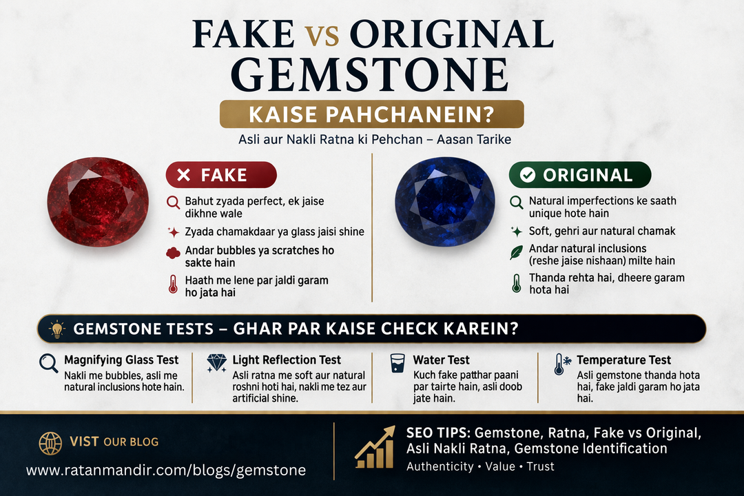 Fake vs Original Gemstone Kaise Pahchanein?