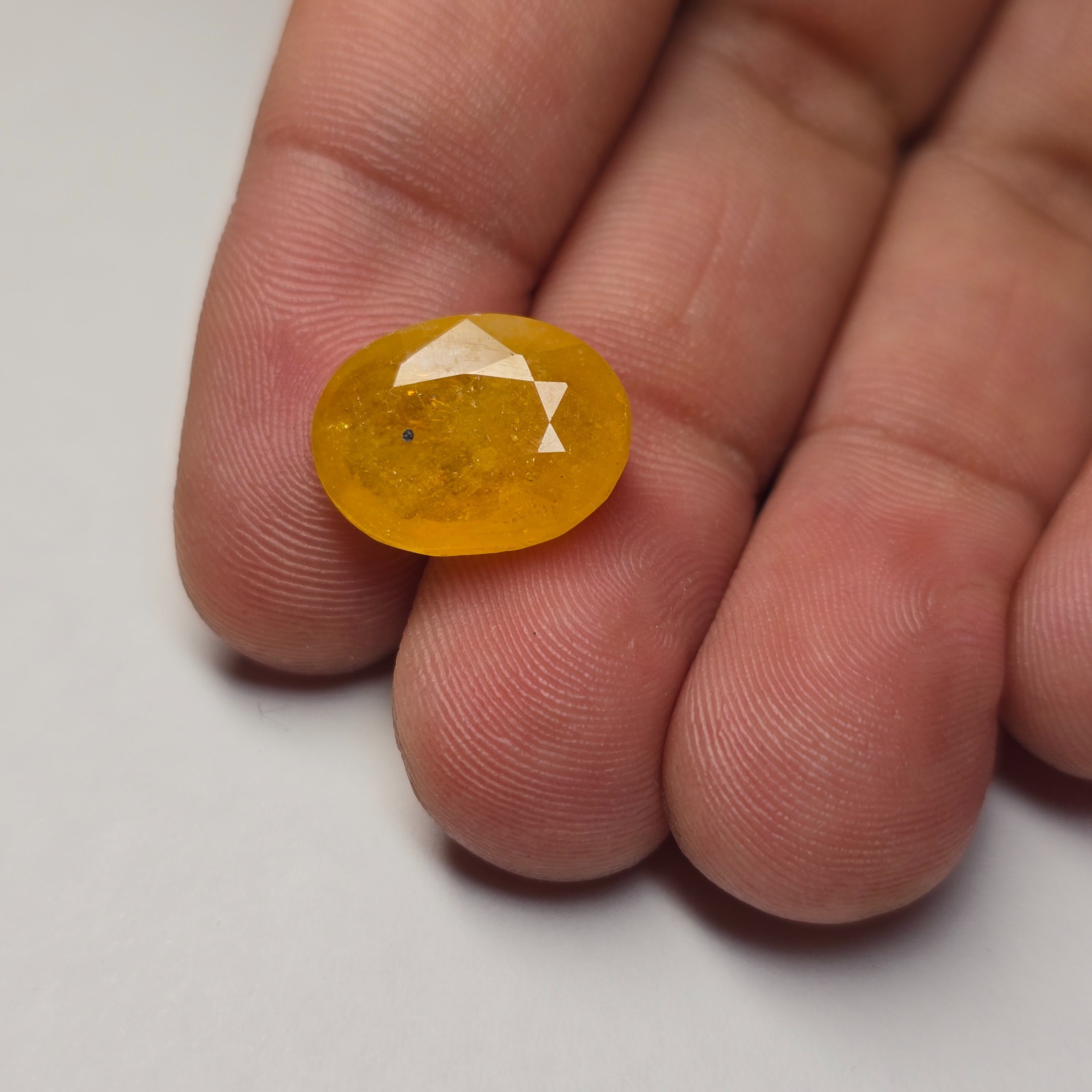 Bangkok Yellow Sapphire (Pukhraj) 8.03 Carat - Certified