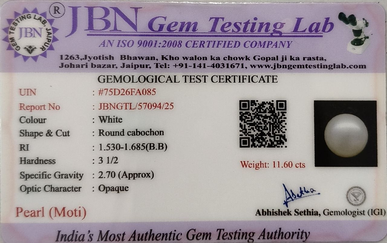 Natural Pearl (Moti) 11.60 Ct Certified