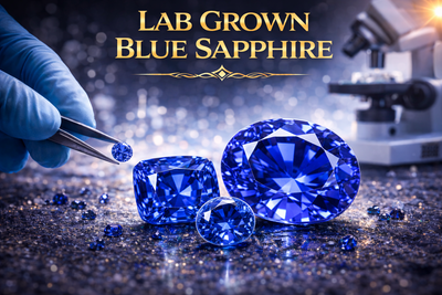Lab Grown Blue Sapphire
