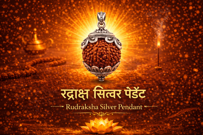 Rudraksha Silver Pendants