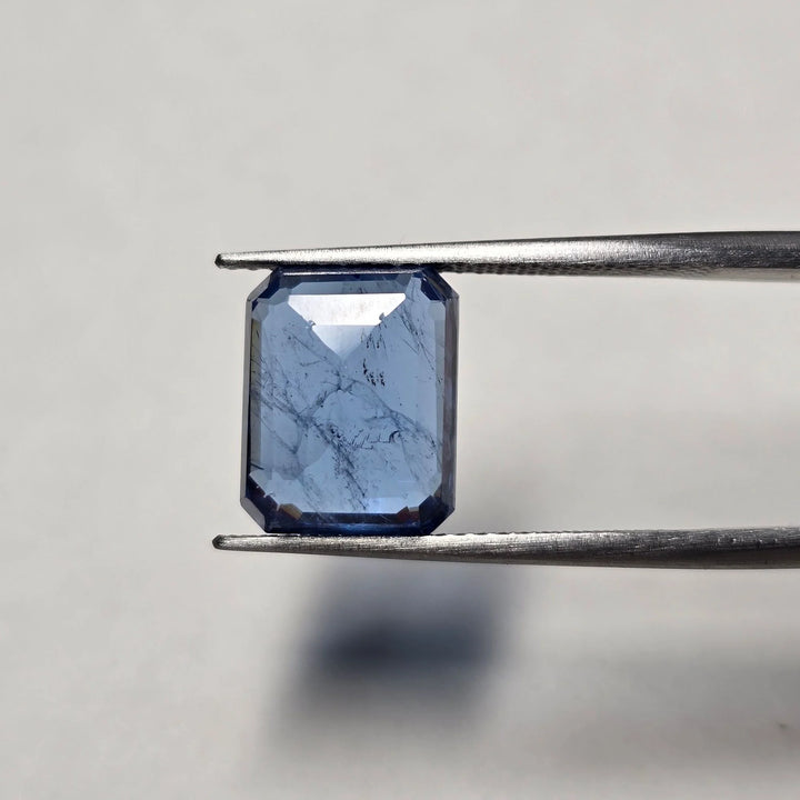 Lab Grown Blue Sapphire 5.46 Carat Octagon | Certified
