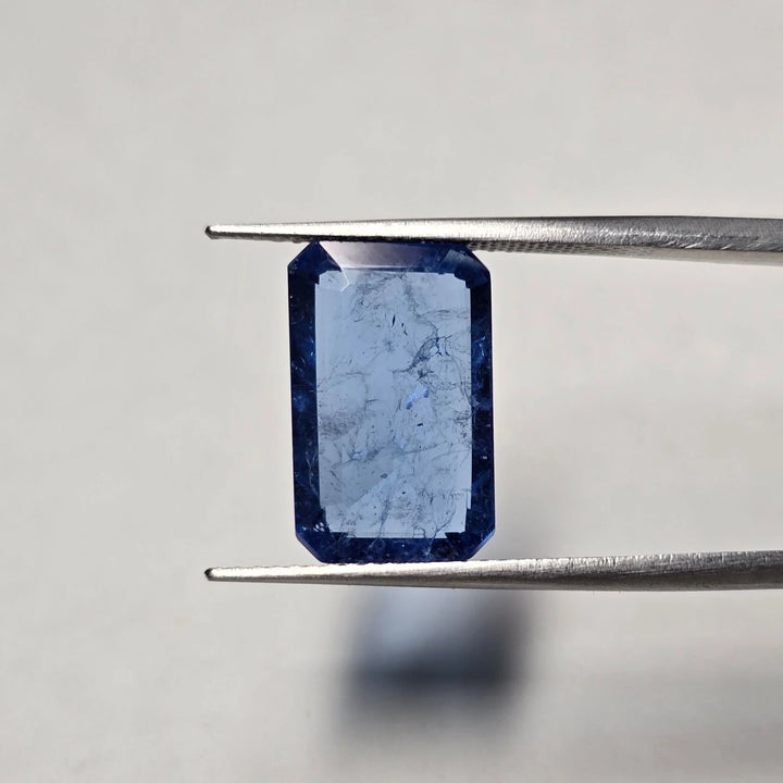 7.03 Ct Lab Grown Blue Sapphire Octagon