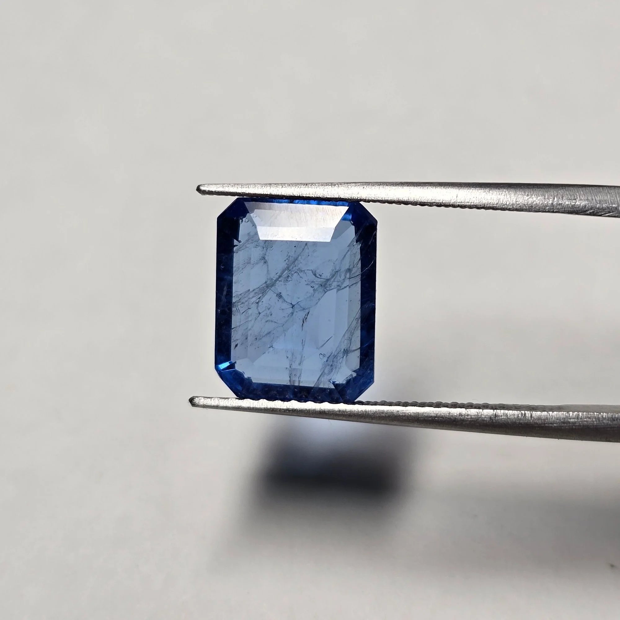 Lab Grown Blue Sapphire 5.46 Carat Octagon | Certified