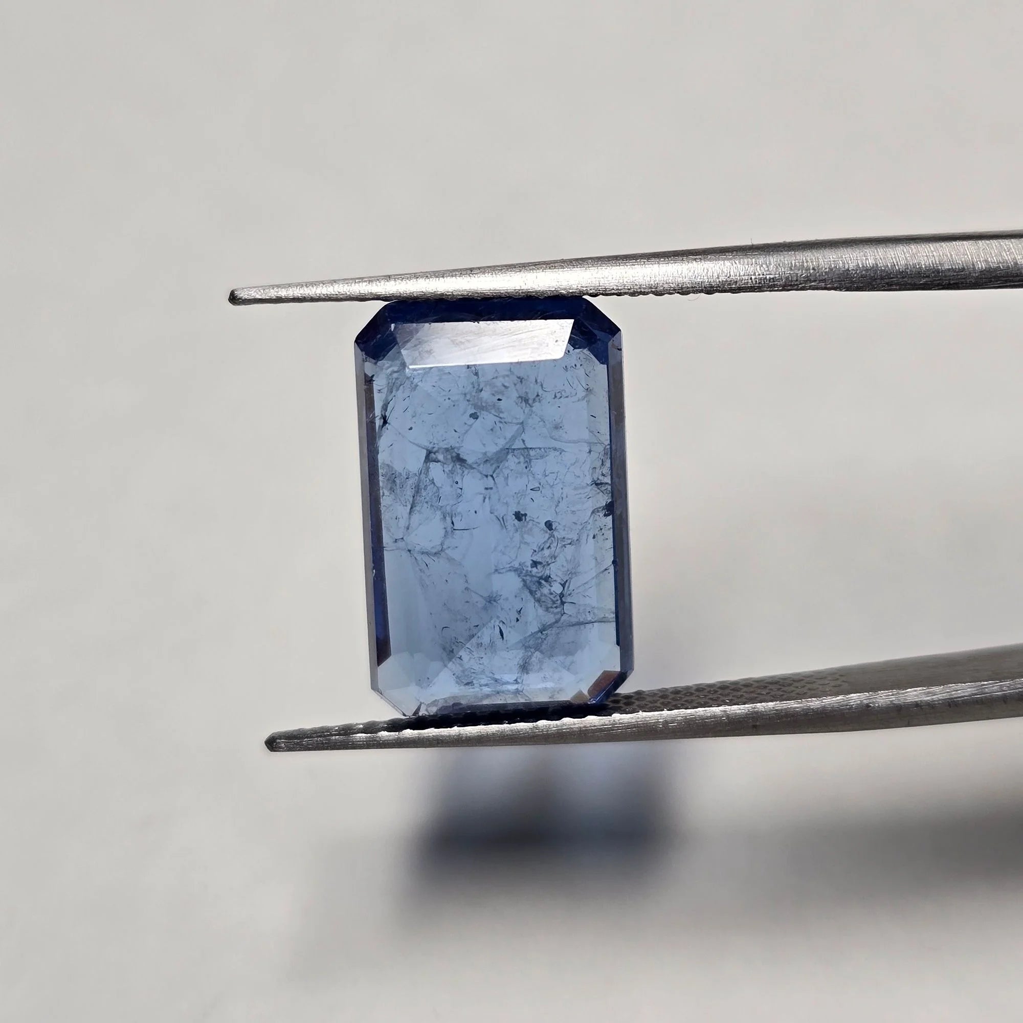 7.03 Ct Lab Grown Blue Sapphire Octagon