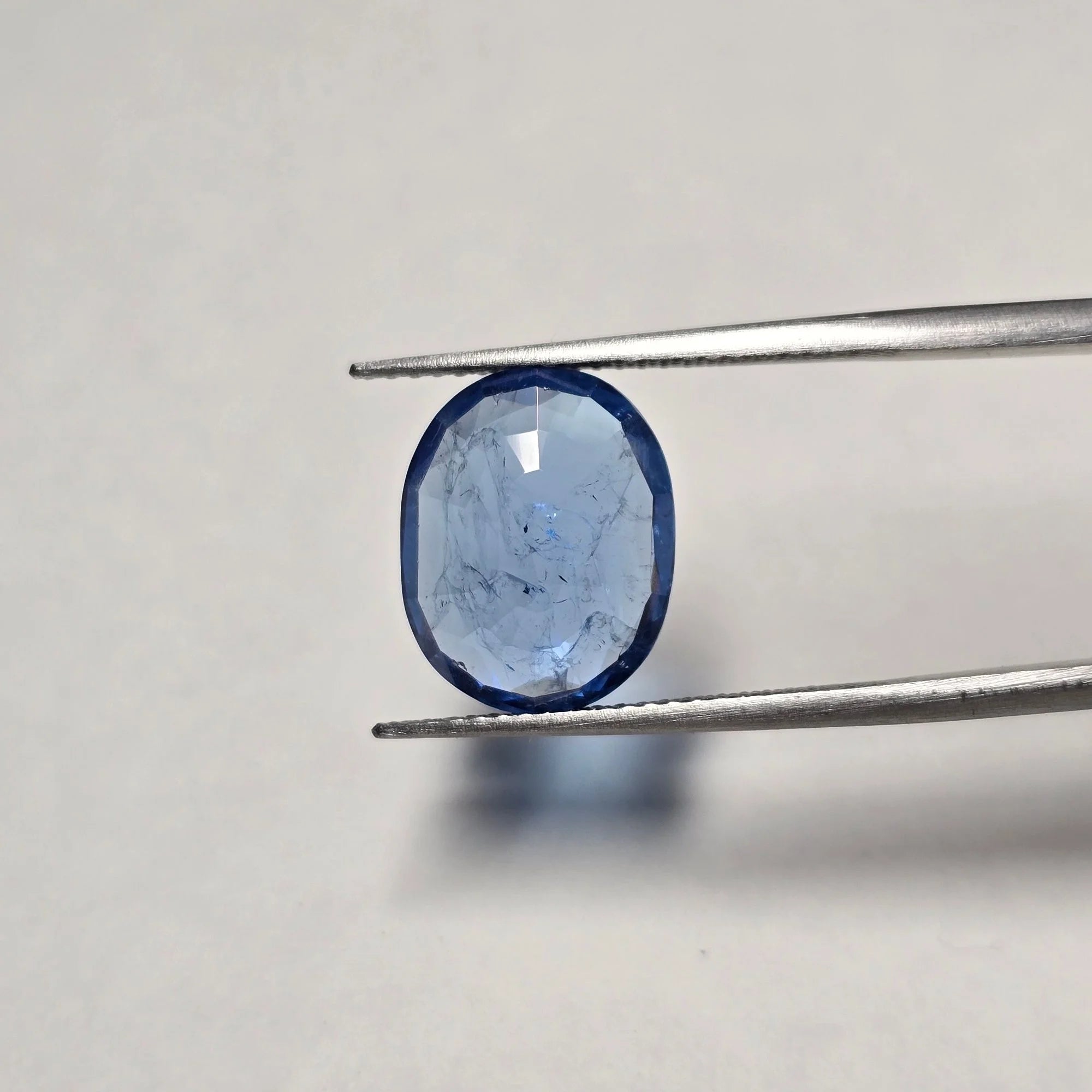 Lab Grown Blue Sapphire - Oval Facet, 5.06 Carats