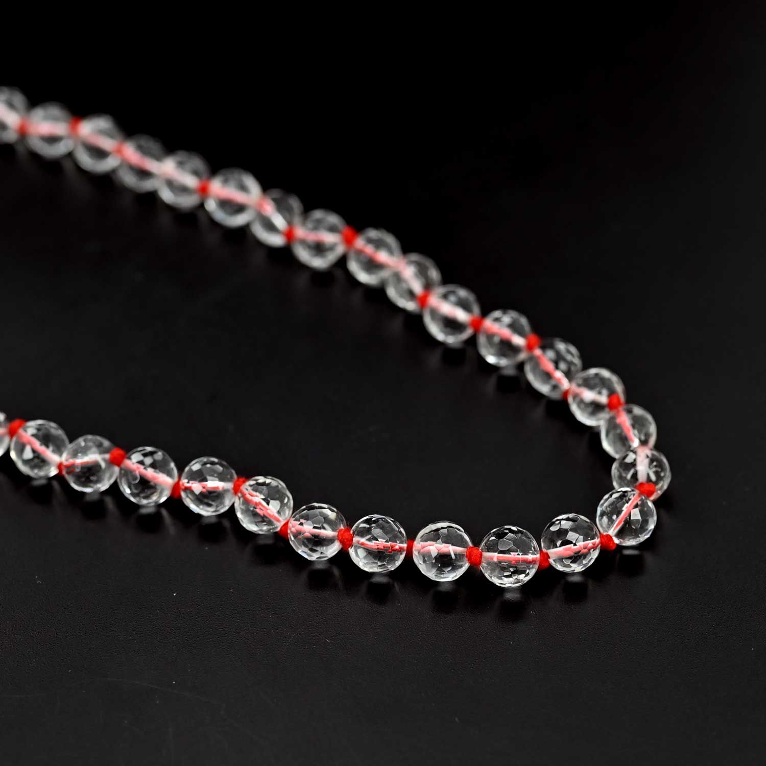 Crystal (Spathik) Mala Diamond Cut
