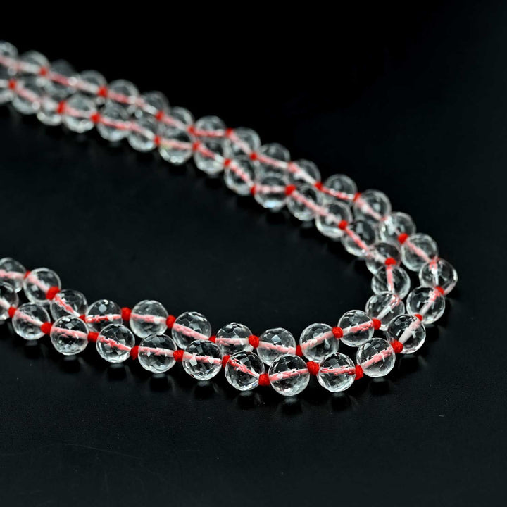 Crystal (Spathik) Mala Diamond Cut