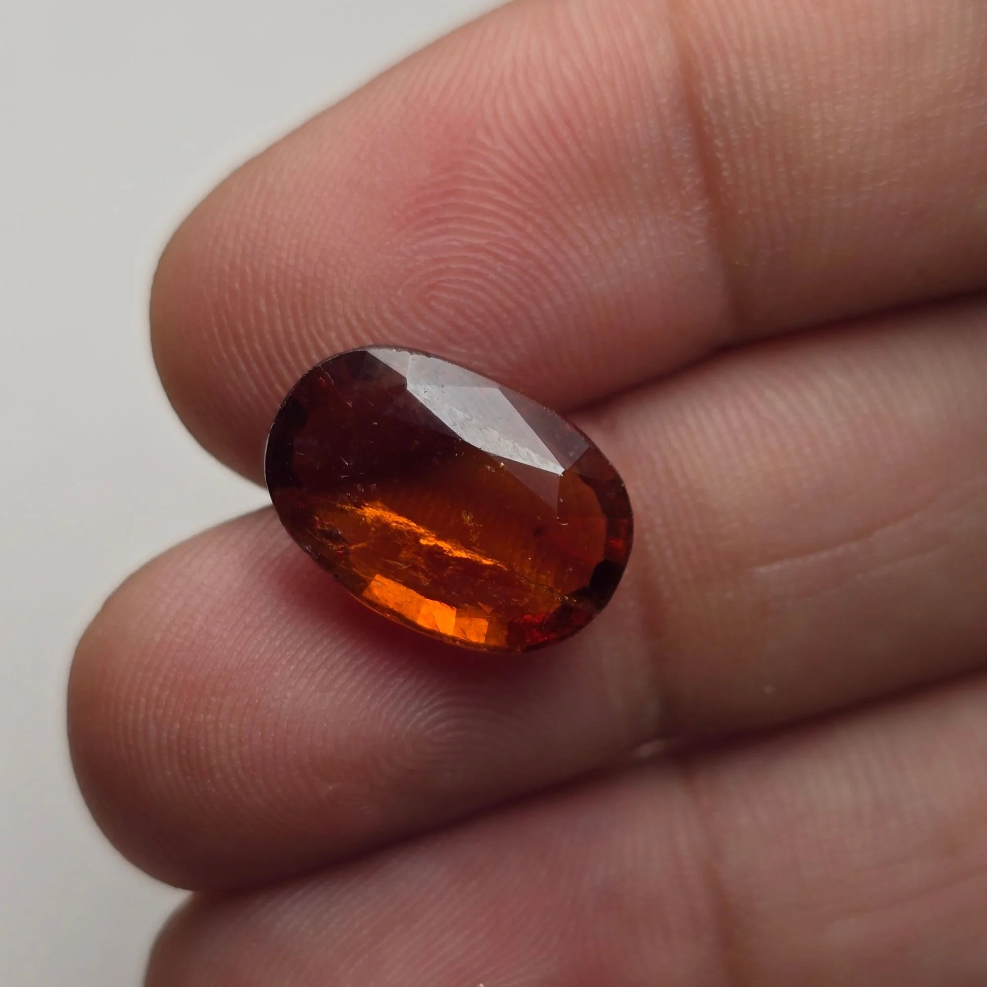 Natural Hessonite Garnet (Gomed) 5.86 Carat Certified