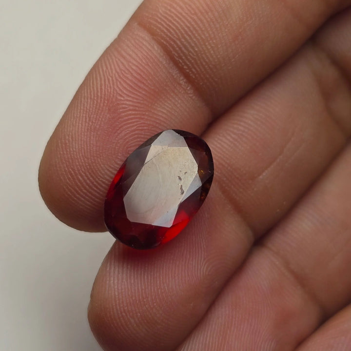 Natural Hessonite Garnet Gomed 6.77 Carat Certified Gemstone