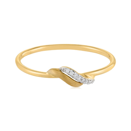 Natural Diamond Sterling Silver Ring (AO22)