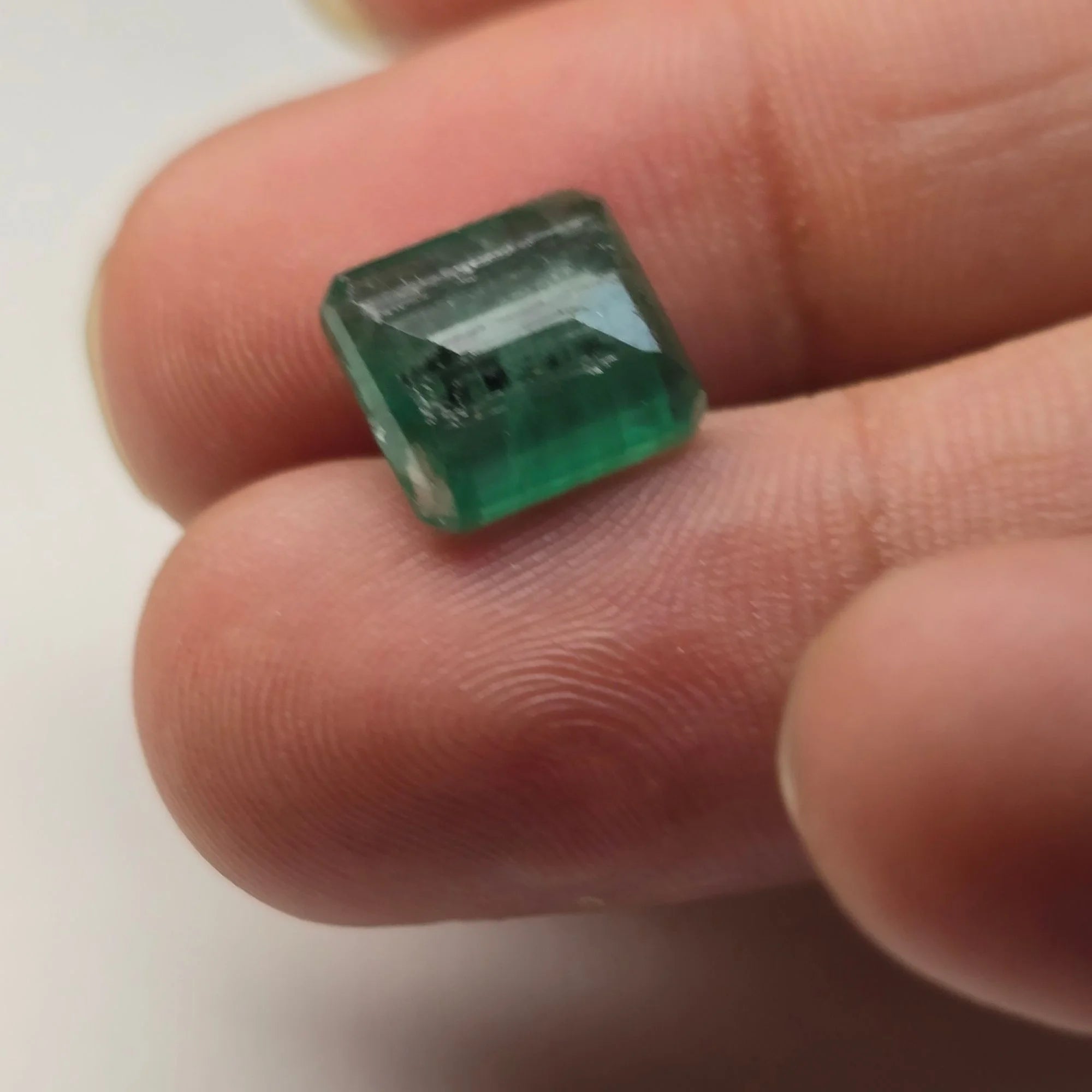 Natural Emerald (Panna) 3.44 Carat Certified Zambia