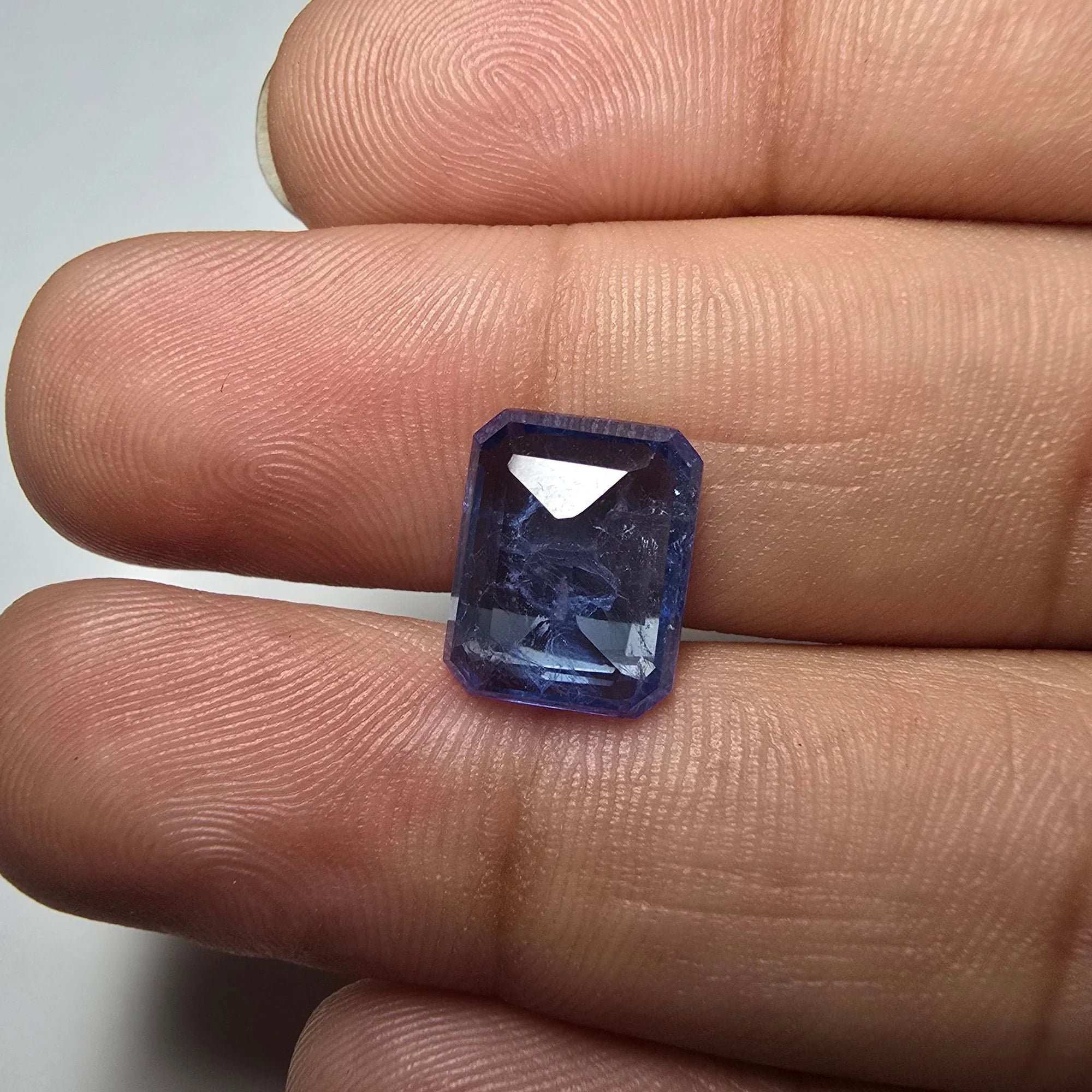 Lab Grown Blue Sapphire 4.22 Carat Octagon