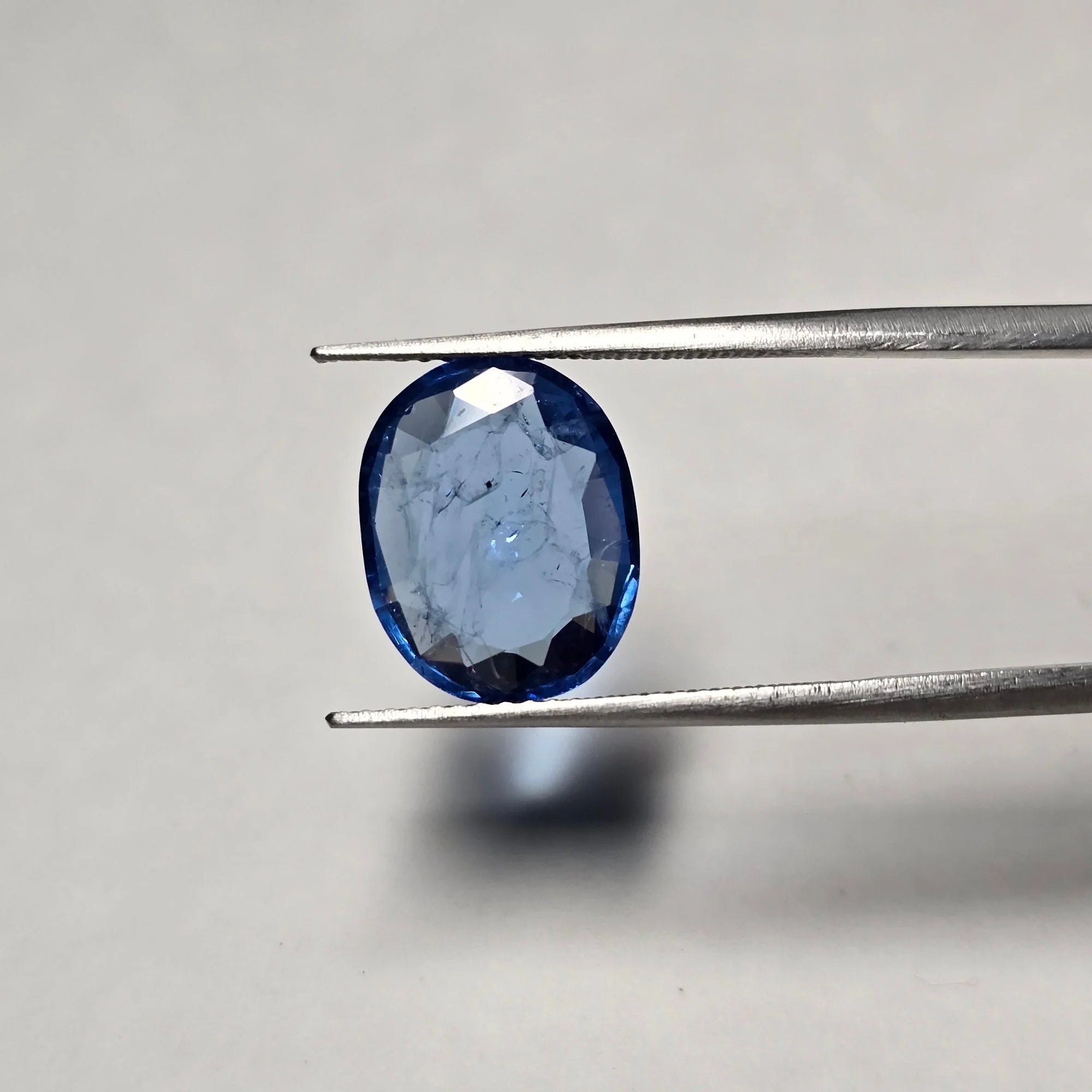 Lab Grown Blue Sapphire - Oval Facet, 5.06 Carats
