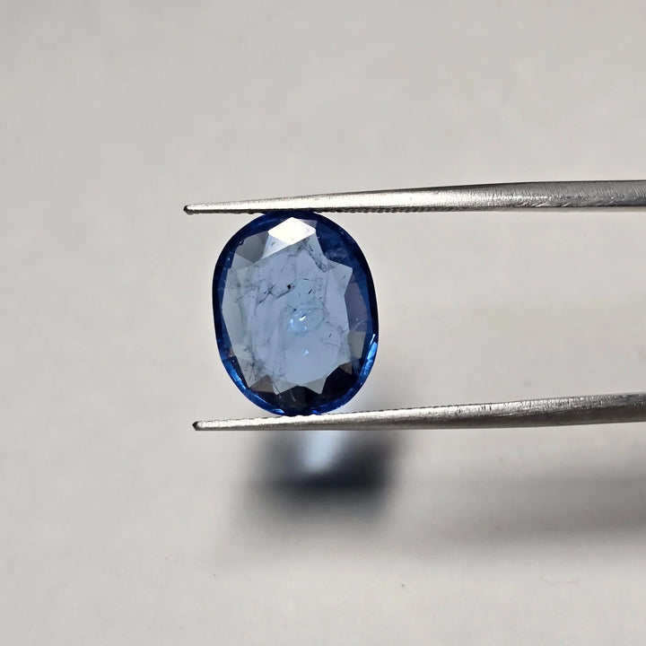 Lab Grown Blue Sapphire - Oval Facet, 5.06 Carats
