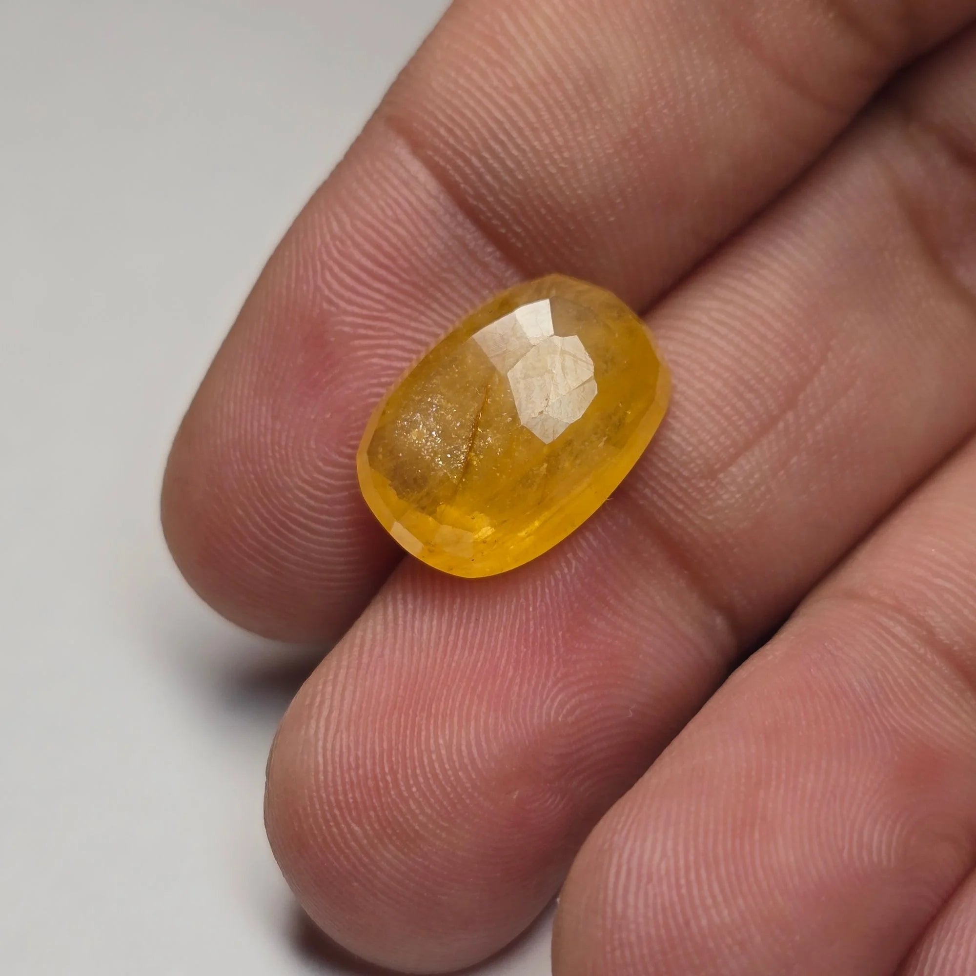 Bangkok Yellow Sapphire (Pukhraj) 9.18 Carats Certified