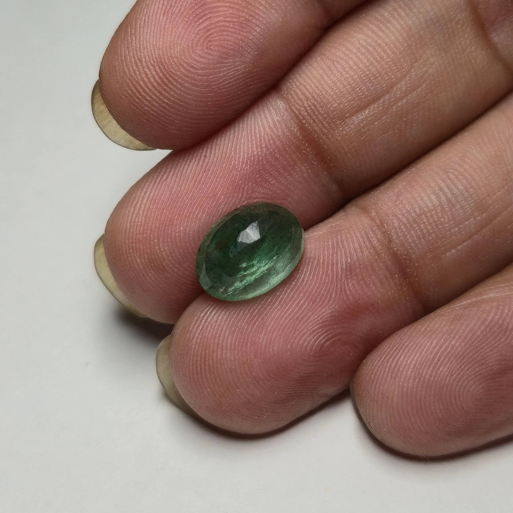 Natural Green Beryl 3.39 Carat - Oval Faceted Lab Certified