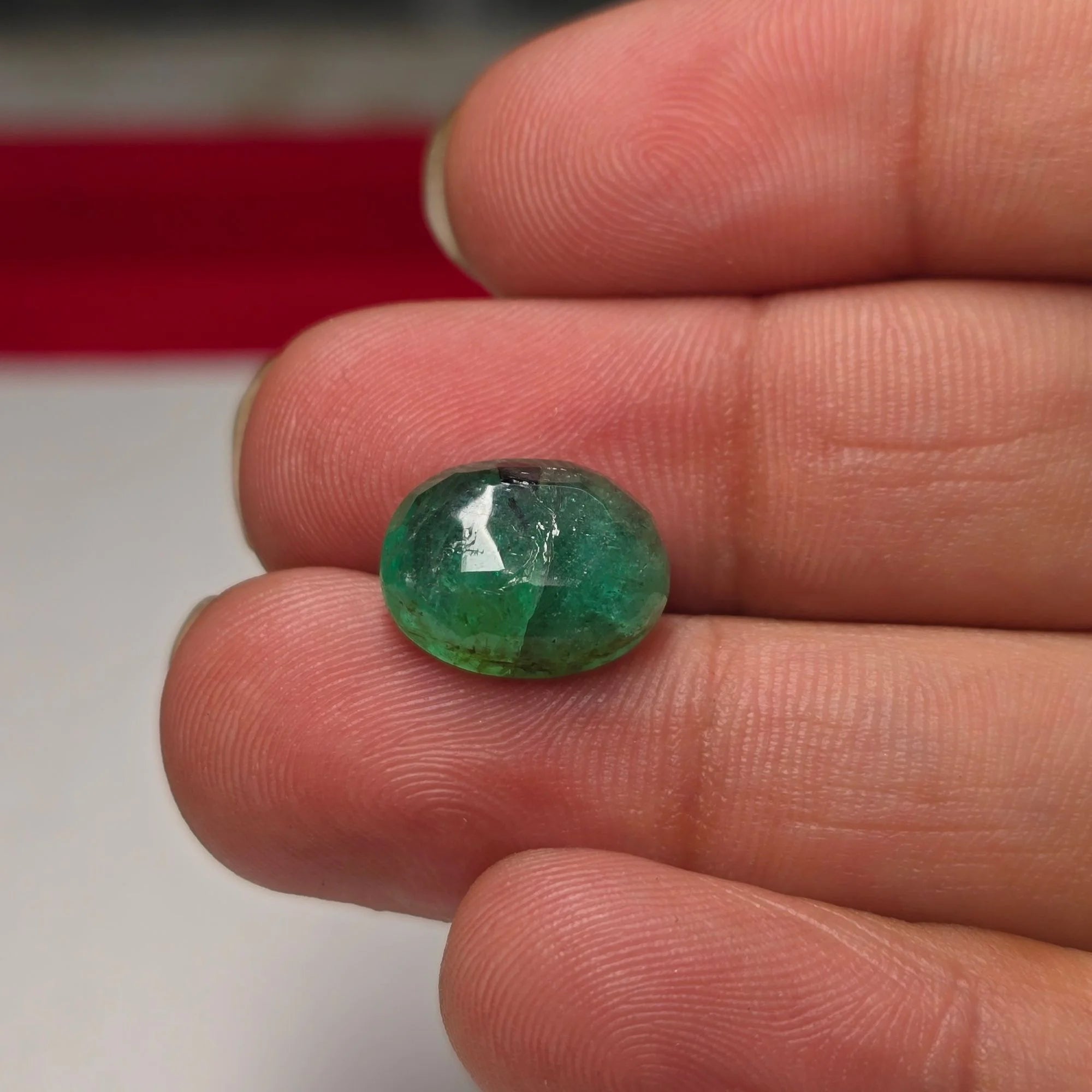 Natural Zambian Emerald (Panna) 4.16 Carat Certified