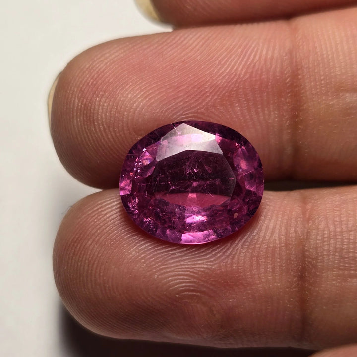 Lab Grown Ruby - Oval Faceted, 6.50 Carats
