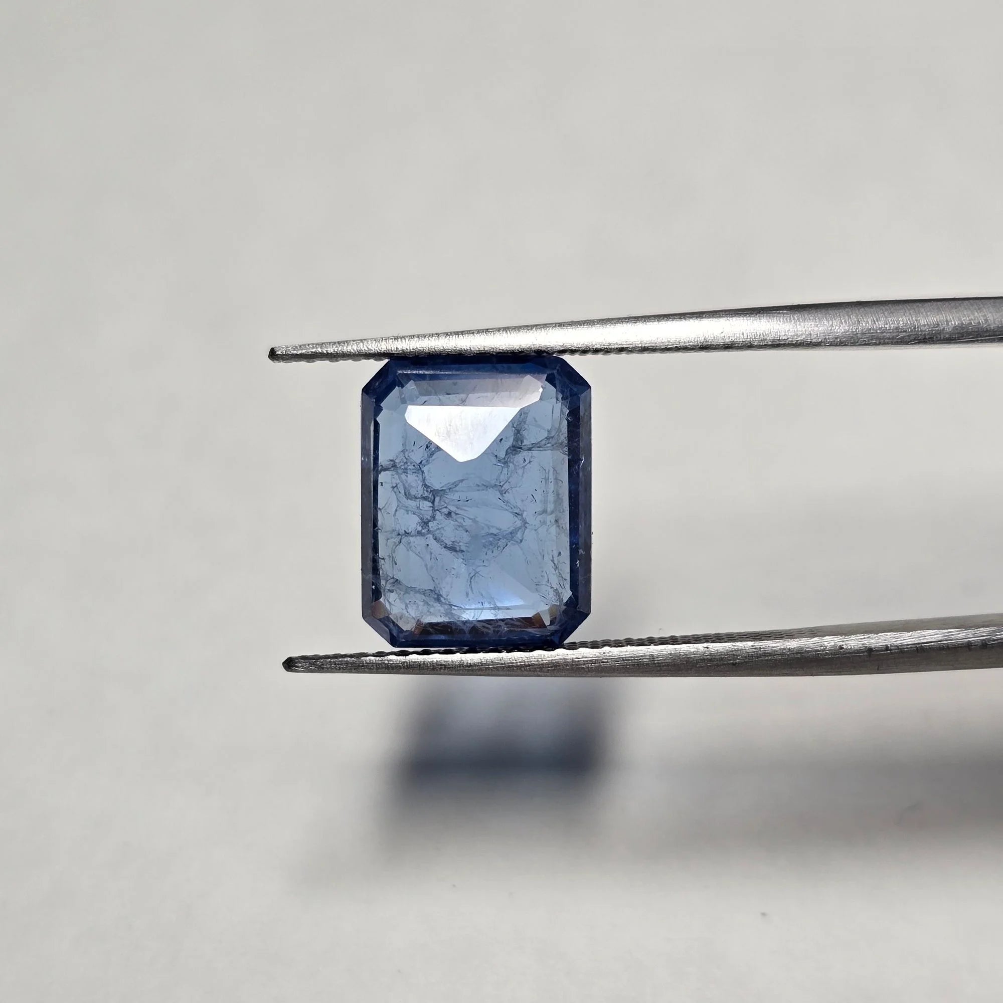 Lab Grown Blue Sapphire 4.22 Carat Octagon