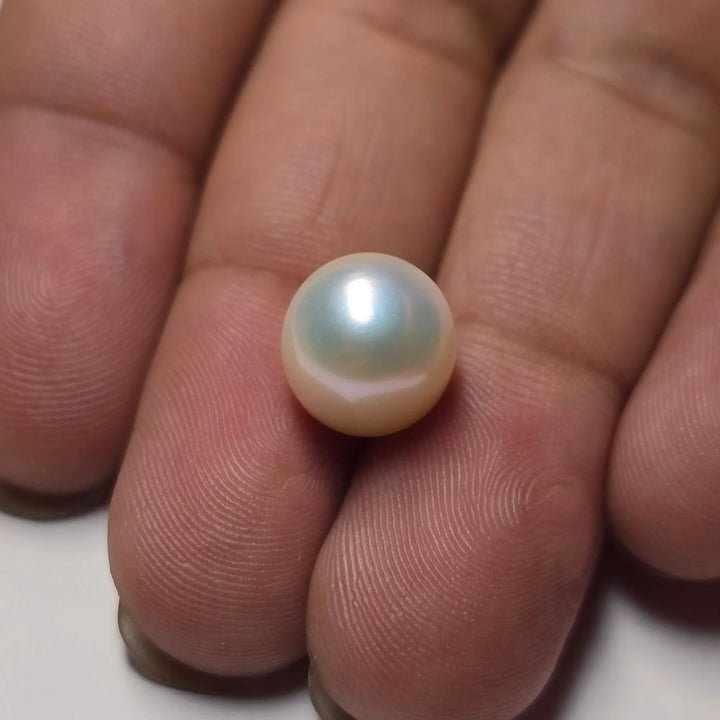 Natural Pearl (Moti) - Certified 7.37 Carats