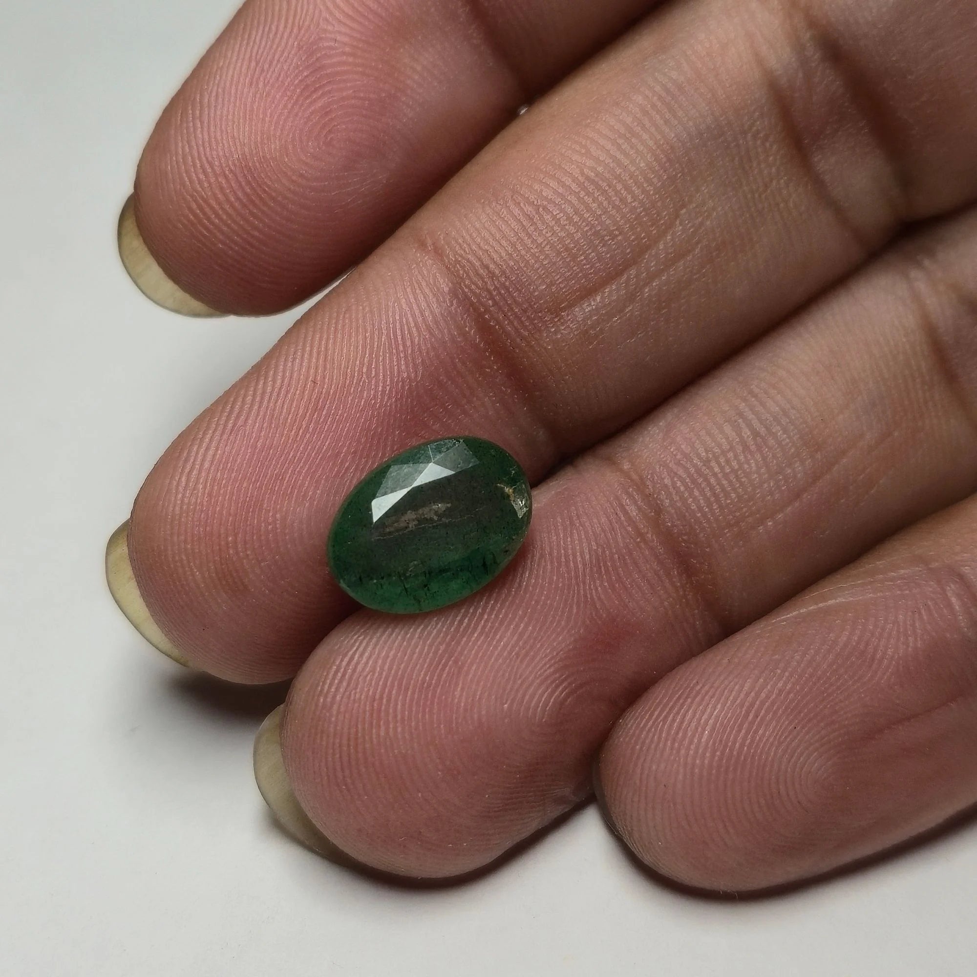 Natural Green Beryl 3.39 Carat - Oval Faceted Lab Certified