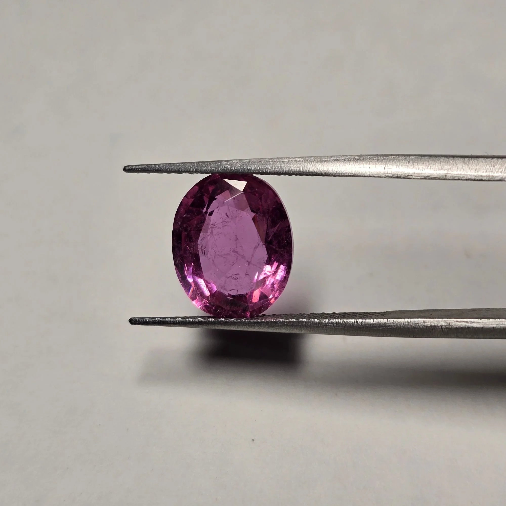 Lab Grown Pink Ruby Oval | 5.10 Carats