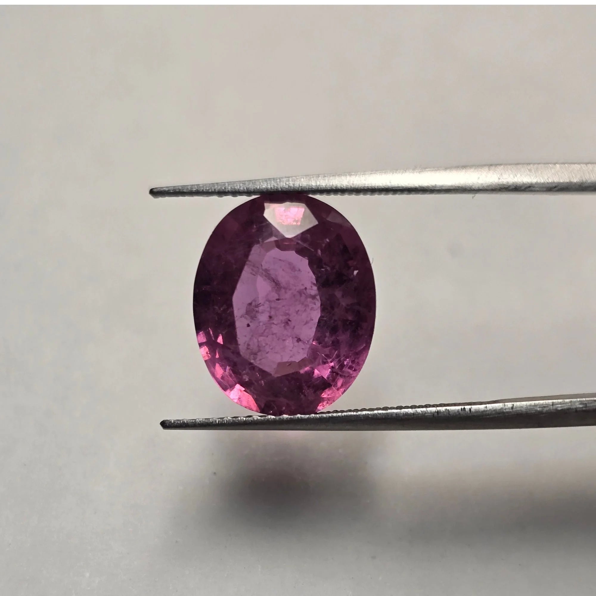 Lab Grown Ruby Pink Gemstone 5.32 Carat Oval Cut Certified Stone for Love & Attraction