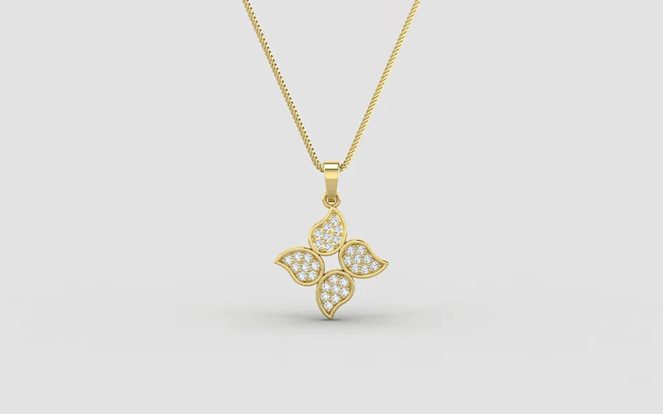 Diamond Cluster Diamond Pendant