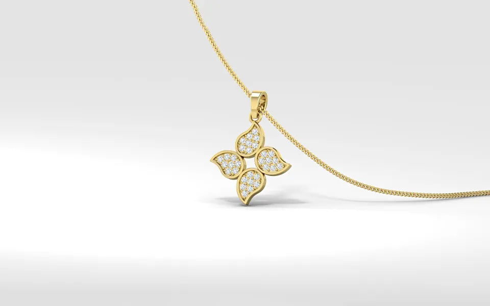 Diamond Cluster Diamond Pendant