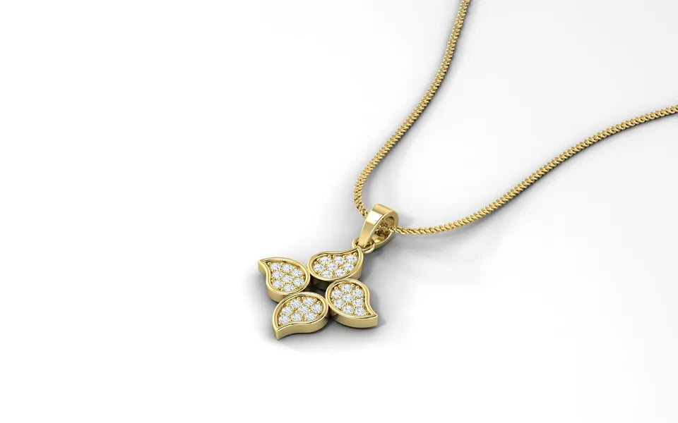 Diamond Cluster Diamond Pendant
