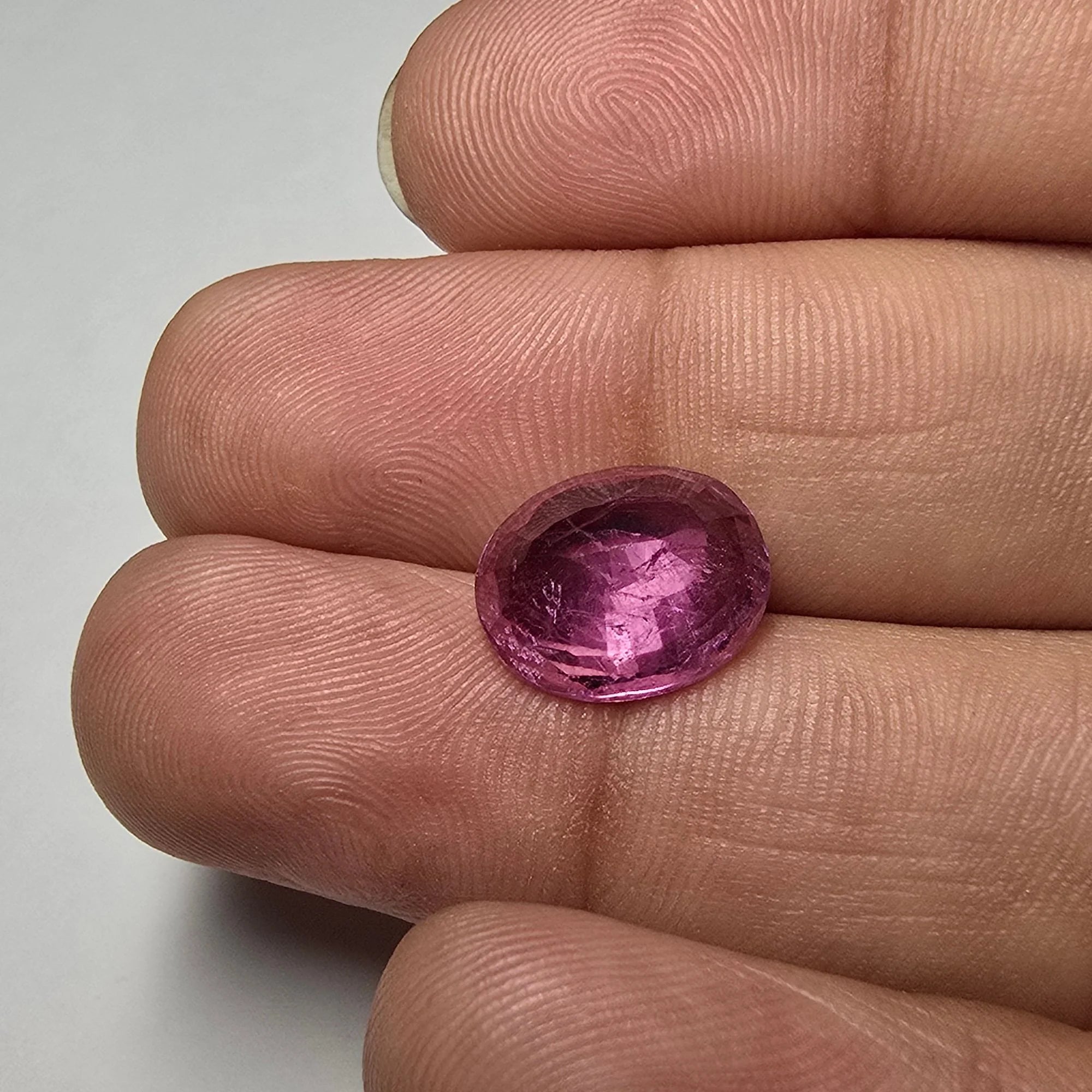 Lab Grown Pink Ruby Oval | 5.10 Carats