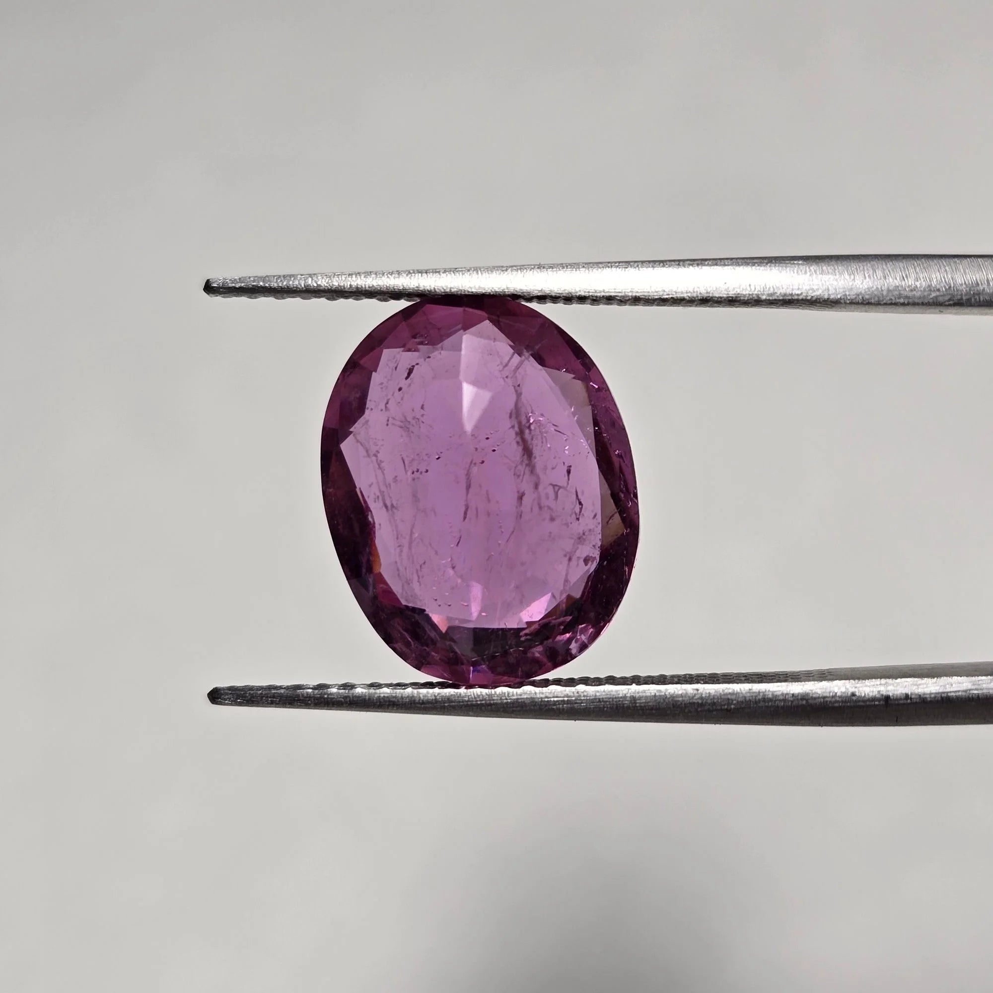 Lab-Grown Pink Ruby, Oval, 5.32 Carats, Certified