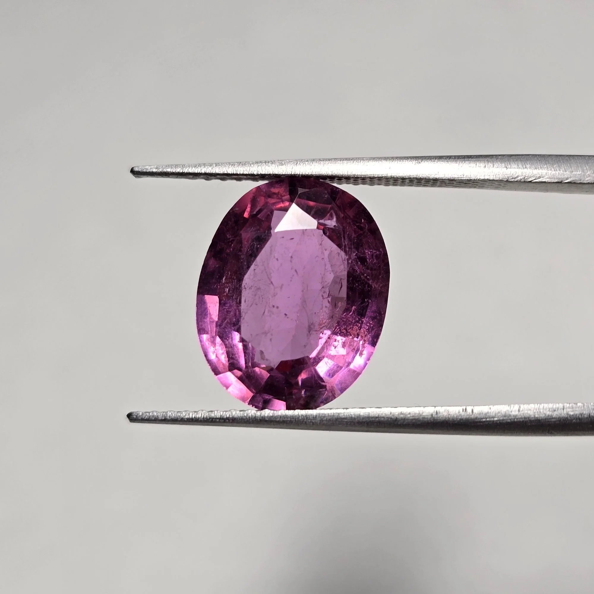 Lab-Grown Pink Ruby, Oval, 5.32 Carats, Certified