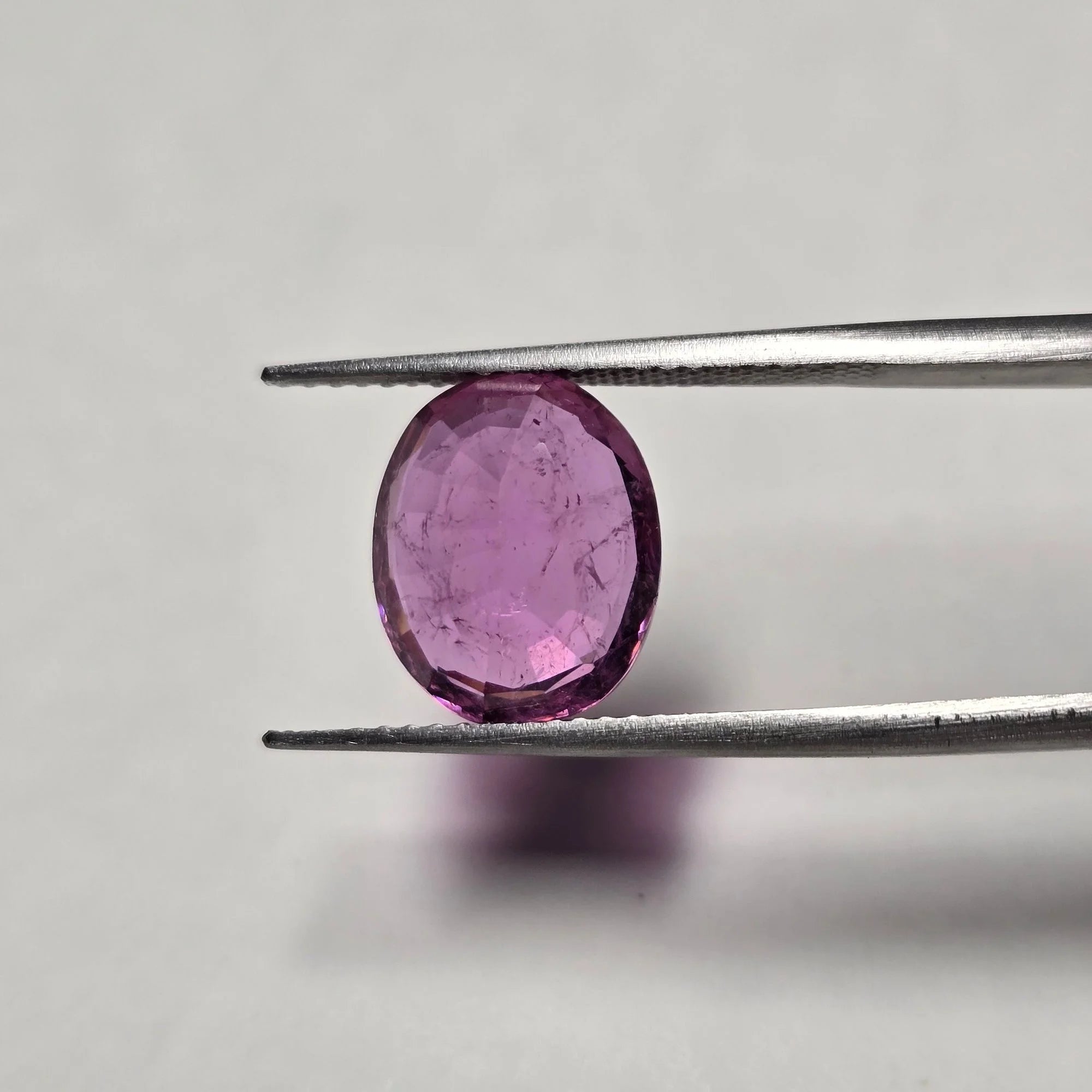 Lab Grown Pink Ruby Oval | 5.10 Carats