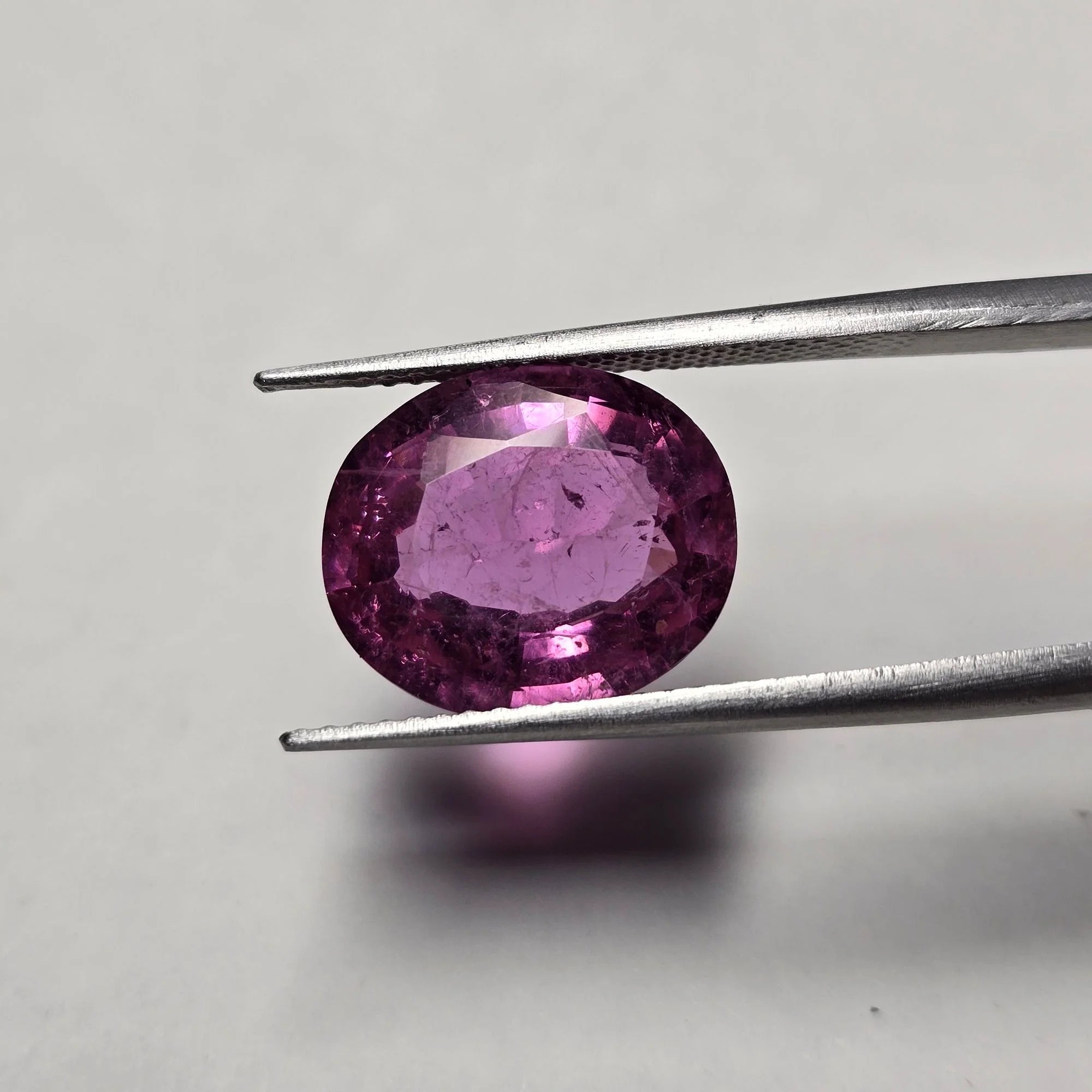 Lab Grown Ruby - Oval Faceted, 6.50 Carats