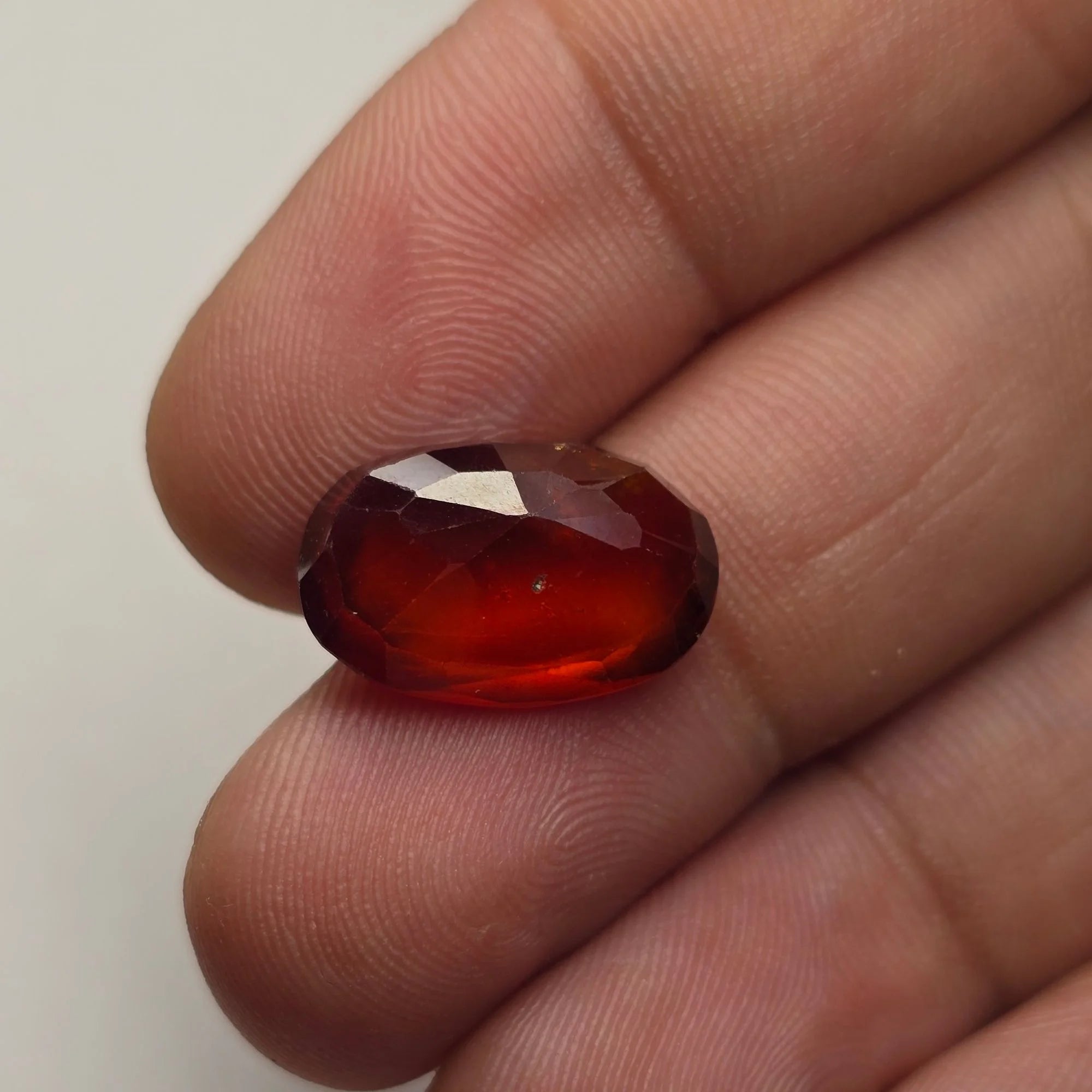 Natural Hessonite Garnet Gomed 6.77 Carat Certified Gemstone