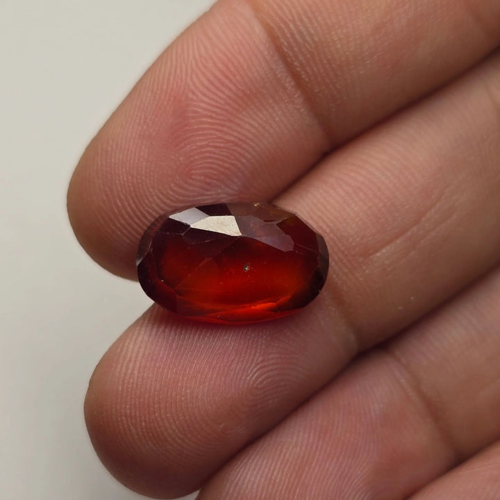Natural Hessonite Garnet Gomed 6.77 Carat Certified Gemstone