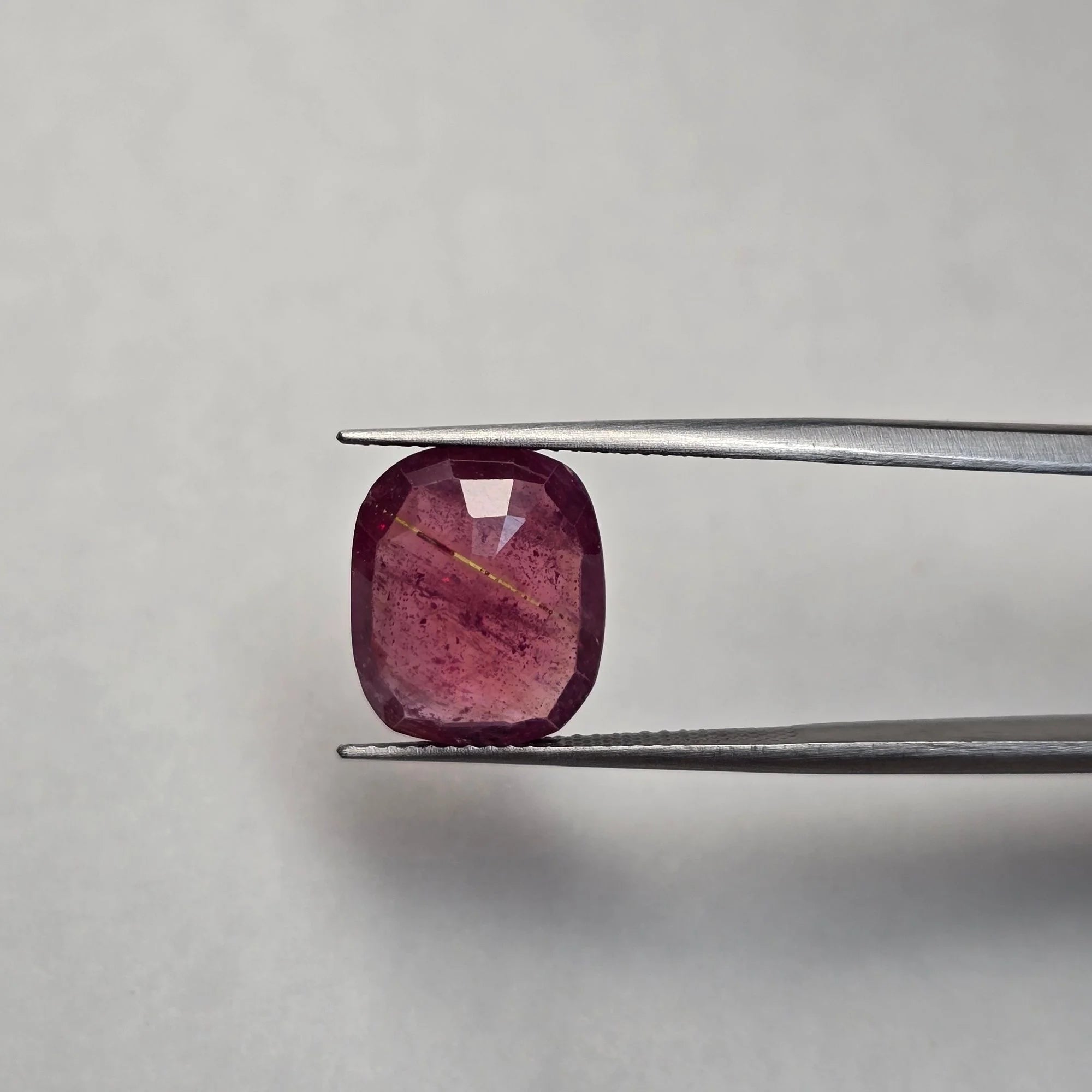 Natural Ruby (Manak) 7.64 Carats Certified Oval Faceted