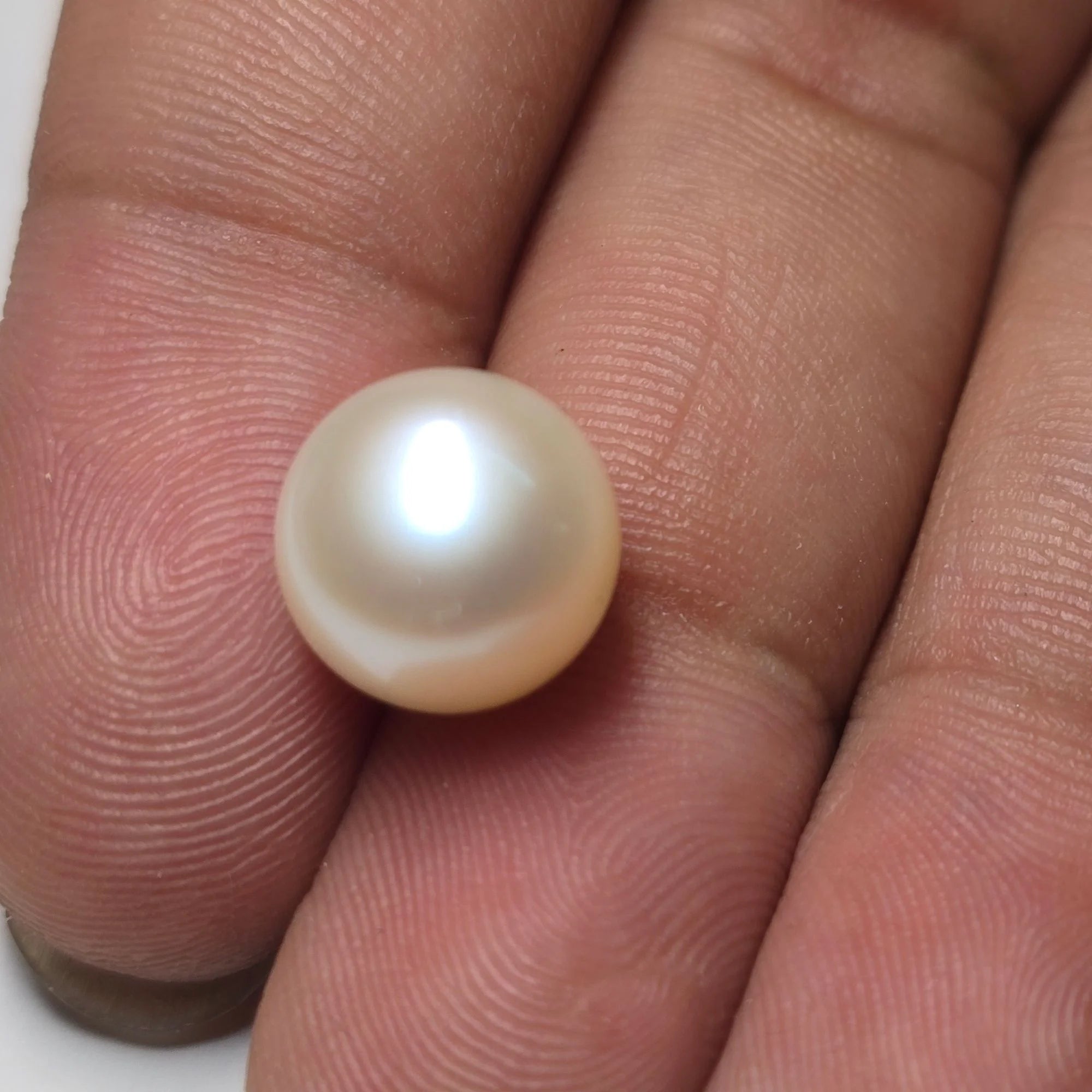 Natural Pearl (Moti) - 6.65 Carat - White Round
