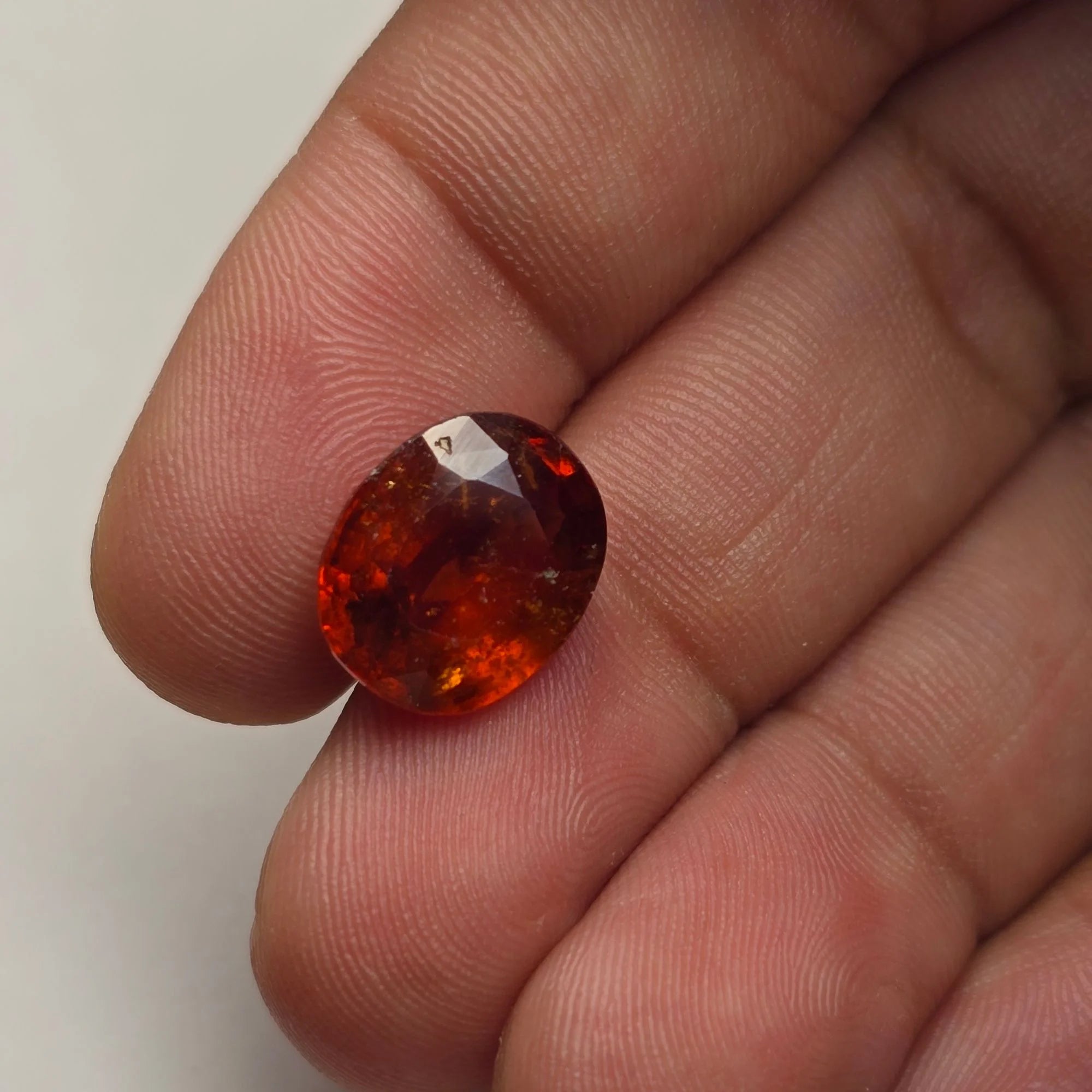 Natural Hessonite Garnet (Gomed) - 6.26 Carat