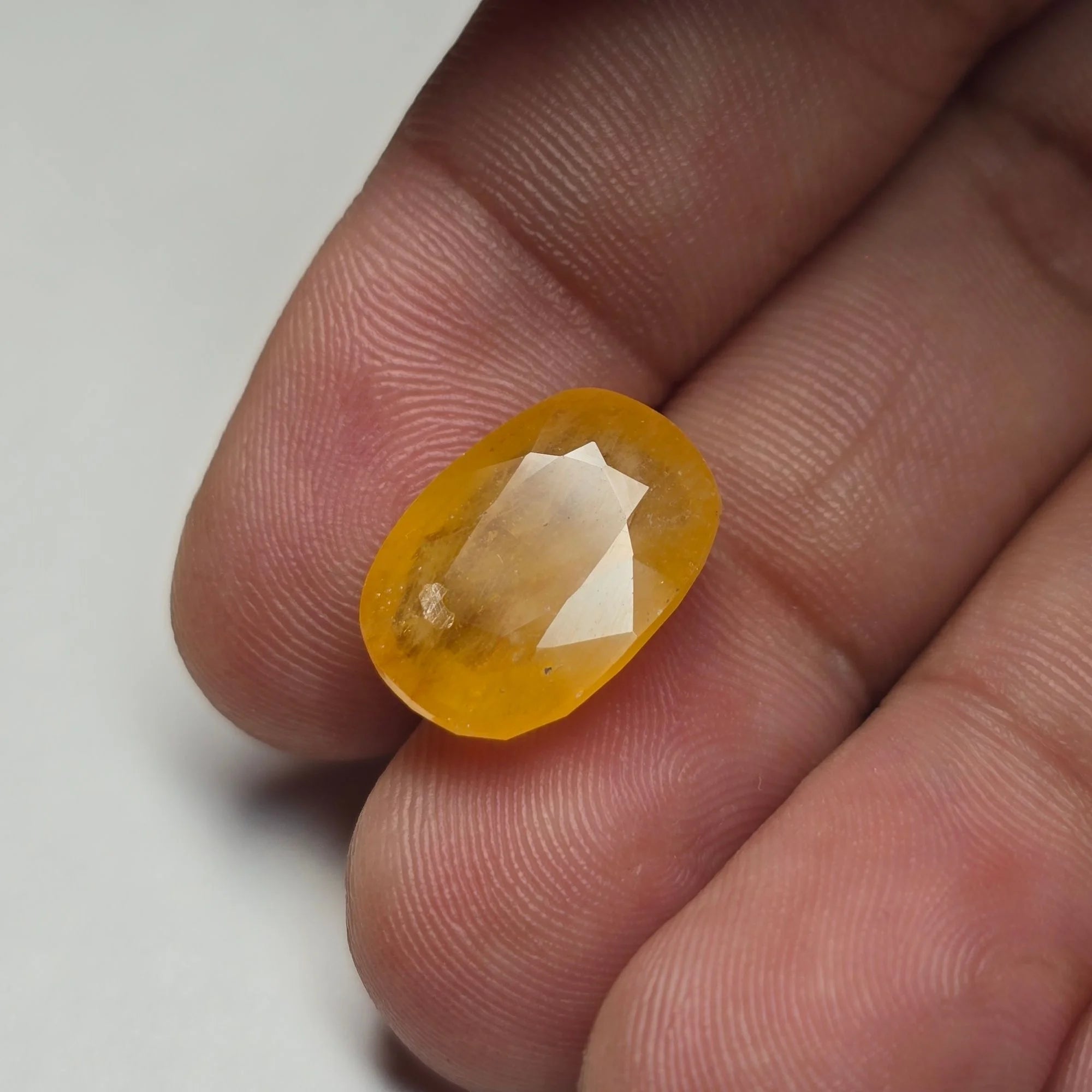 Bangkok Yellow Sapphire (Pukhraj) 9.18 Carats Certified