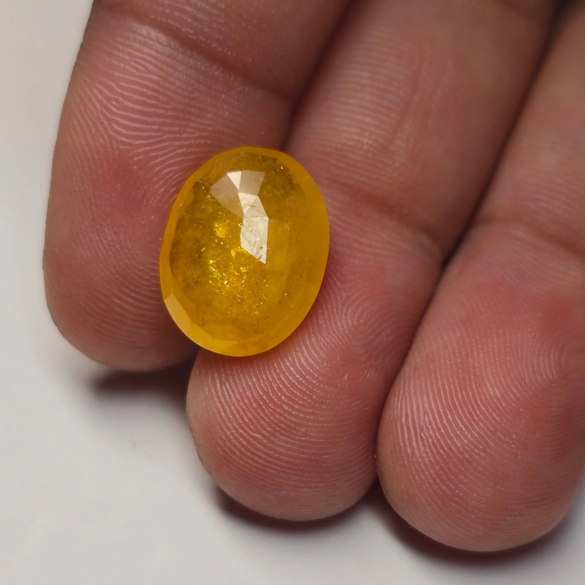 Bangkok Yellow Sapphire (Pukhraj) 8.03 Carat - Certified