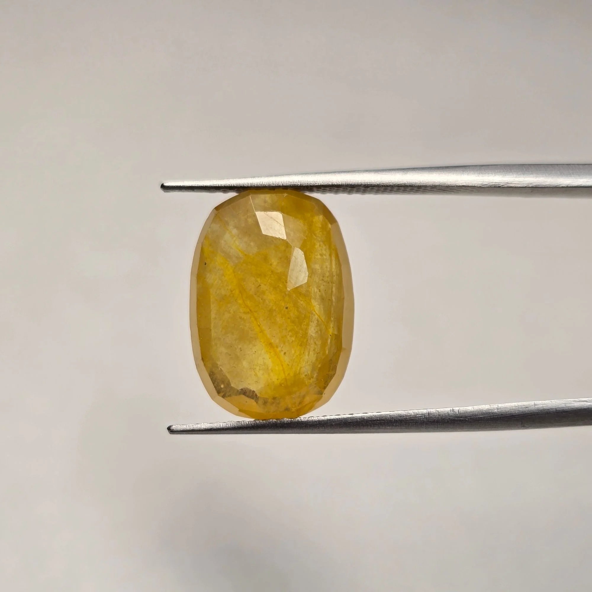 Bangkok Yellow Sapphire (Pukhraj) 9.18 Carats Certified